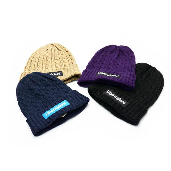 (30% OFF)全4色【Liberaiders/リべレイダース】2025FW「Cable Knit Cap/ケーブルニットキャップ」(77903)(ハーレー/WOLF PACK/ウルフパック)