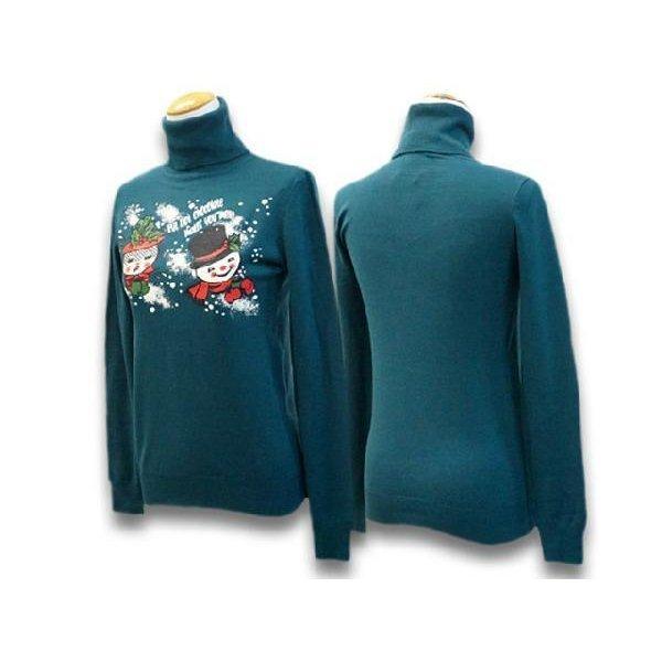 Miss Ladybug/~XfB[oO2021AWuChristmas Snowman Turtle Neck Sweater/NX}XXm[}