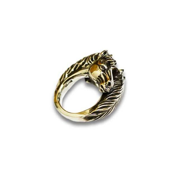 Peanuts&Co/ピーナッツカンパニー】「Two Face Horse Ring/トゥー