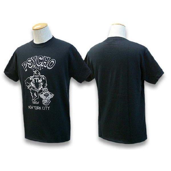PSYCHO CYCLES/サイコサイクルス「Printed Crew Neck Tee”Shovel Head