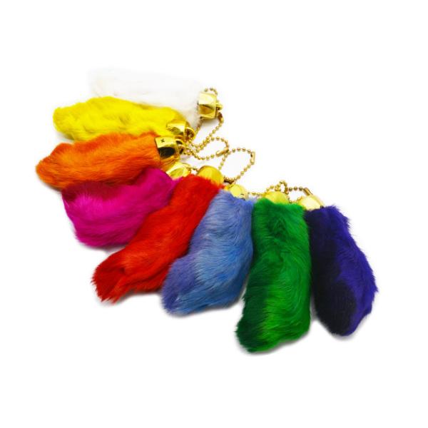 US 三軒茶屋　オリジナルキーホルダー 蛍光スカル　ラビットフッド wolfpack-ss_rabbit-foot