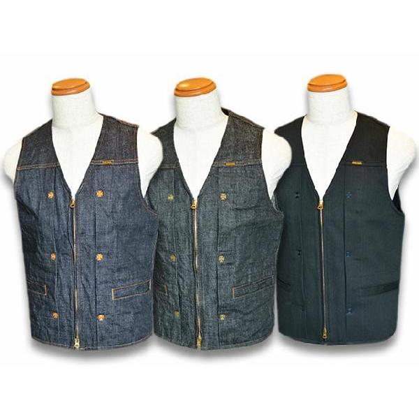 全3色RED TAiL/レッドテイル「Cross Denim Vest ”3rd”/クロス