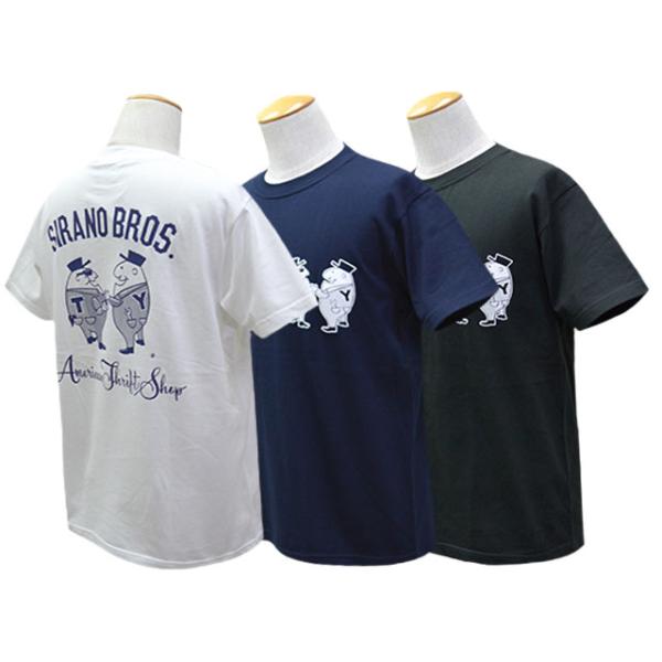 (30% OFF)全3色【SIRANO BROS/シラノブロス】2025SS「7.1z S/S Tee”Mr.T＆Mr.Y”/7.1ozショートスリーブTee”Mr.T＆Mr.Y”」(アメカジ/ハーレー/ウルフパック)