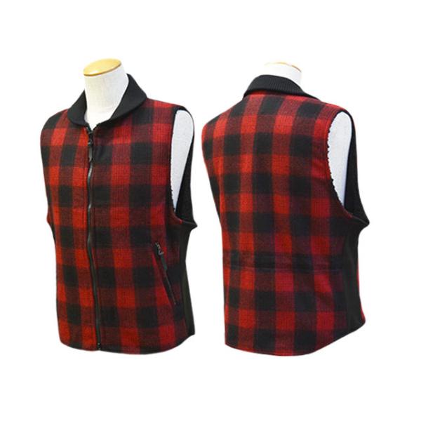スカルフライト★ランバージャックベスト★レザーヨーク SKULL FLIGHT/スカルフライト】2023AW「Riders Lumberjack Vest