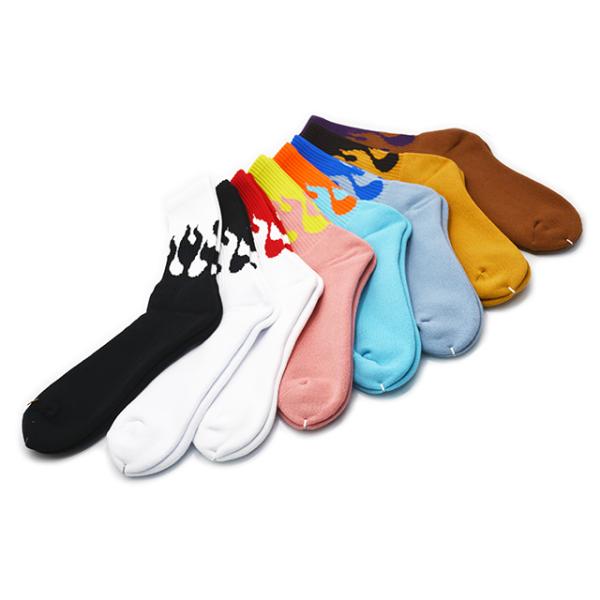 全8色【TONNY/トニー】「Pile Socks”Flames”/パイルソックス”フレイムス”」(MT06)(アメカジ/ハーレー/ホットロッド/靴下/プレゼント/ウルフパック)