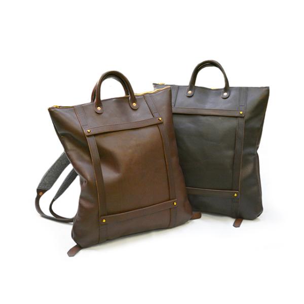 全2色【vasco/ヴァスコ】「Leather Helmet 2way Bag/レザーヘルメット2