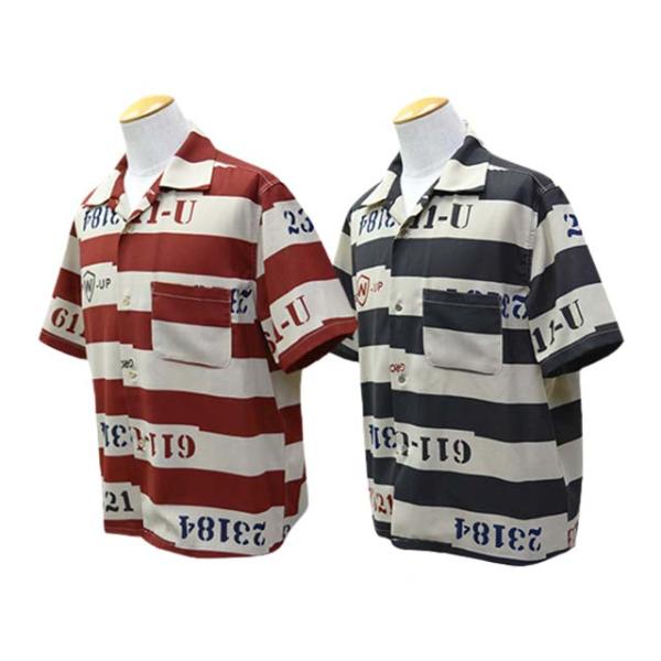 (30% OFF)全2色【WEIRDO/ウィアード】2025SS「Slaves S/S Shirts/スレイブスショートスリーブシャツ」(WRD5107)(ギャングスタービル/グラッドハンド)