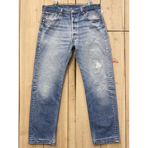 Levi's（リーバイス） 超激ヒゲ リーバイス501 古着 リペアカスタム