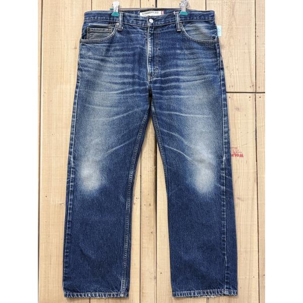 超激ヒゲ リーバイス505 ストレートフィット 古着 LEVIS505 W36×L30 2000S レソト製 膝裏クモノス