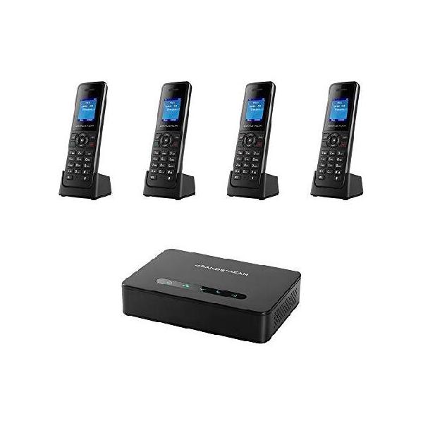 Grandstream DP750 Long-range DECT Base Station + DP720 4-UNITS HD  