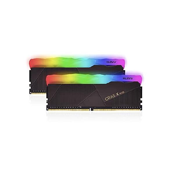 KLEVV デスクトップPC用ゲーミングメモリ PC4-25600 DDR4 3200 16GB x