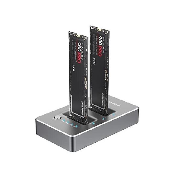 ACASIS typec USB 10Gbps - NVME クローン デュアルベイ 外付けハード