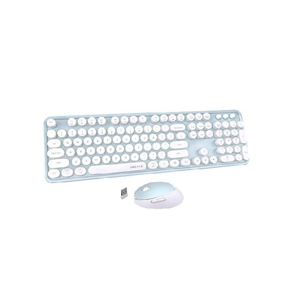 UBOTIEカラフルなコンピューターワイヤレスキーボードマウス