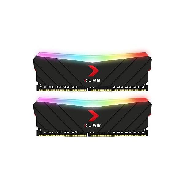 PNY 32GB (2x16GB) XLR8 Gaming Epic-X RGB DDR4 3200MHz デスクトップ
