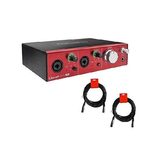 Focusrite Clarett 2Pre USB USBオーディオインターフェースバンドル XLRケーブル2本