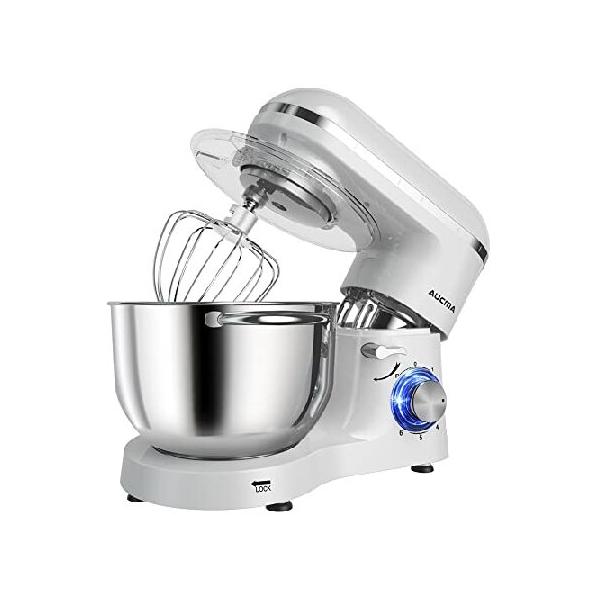 Aucma Stand Mixer,6.5-QT 660W 6-Speed Tilt-Head Food Mixer