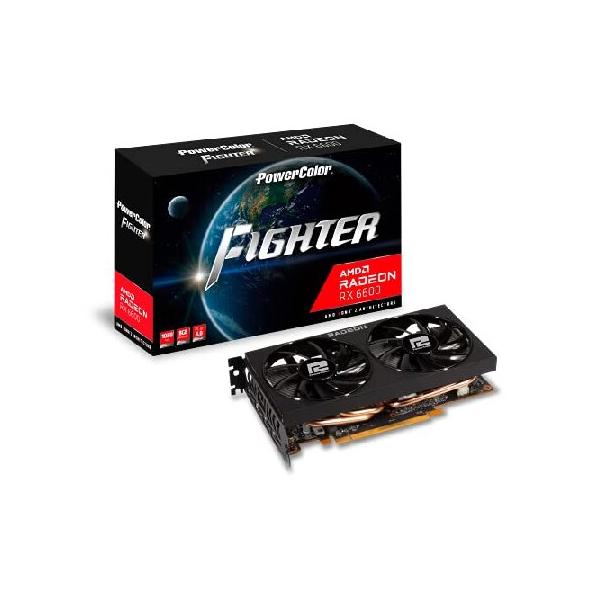 PowerColor Fighter AMD Radeon RX 6600 Graphics Card with 8GB