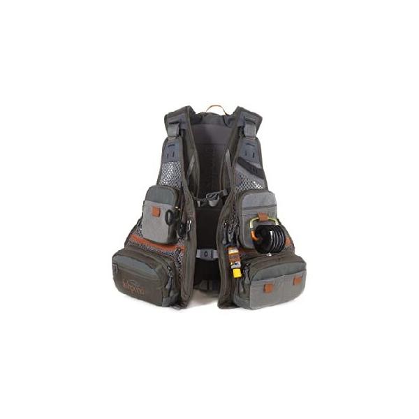 fishpond フィッシングベスト グレー/オレンジ セージブラシ プロ メッシュベスト | フィッシュポンド | フィッシング