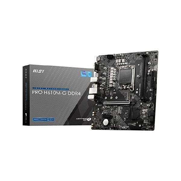 MSI PRO H610M-G DDR4 マザーボード (mATX、第12世代インテルコア、LGA