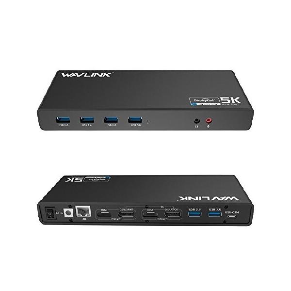 USB 3.0 ユニバーサルドッキングステーション、WAVLINK DL6950 タイプ