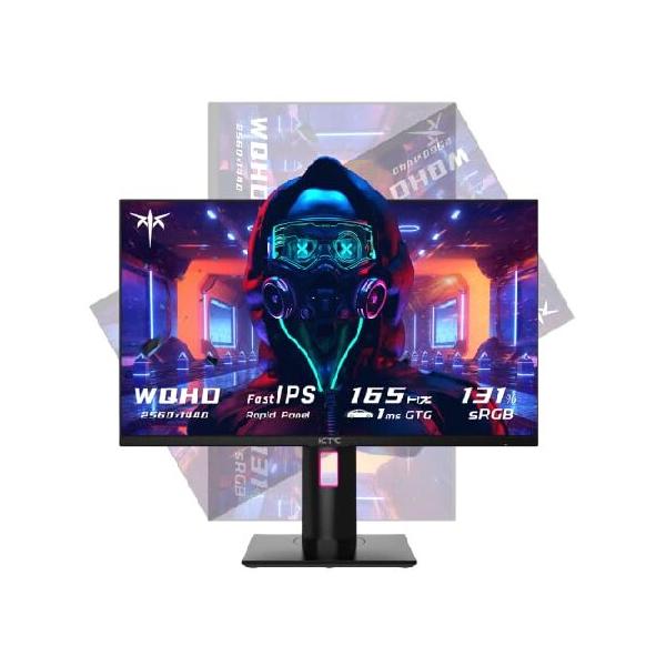 KTC Gaming Monitor, 27 Inch 1440p 165Hz 2K QHD 1ms GTG Fast