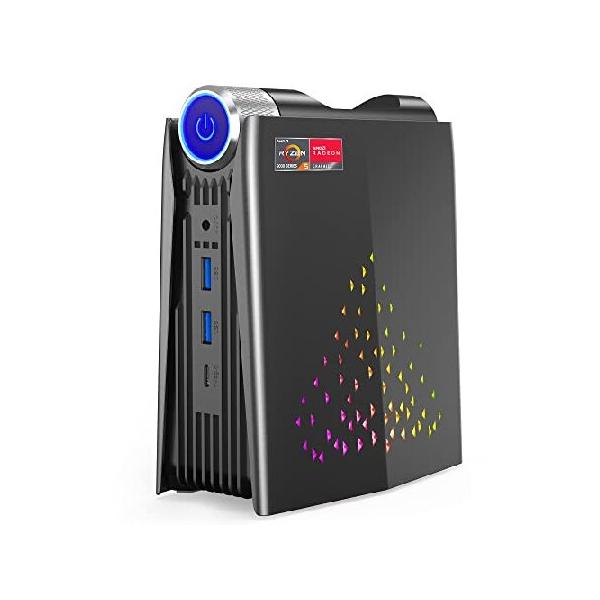 Gaming Mode Mini PC, AMD Ryzen 5 5600U (up to 4.2Ghz) 16GB DDR4