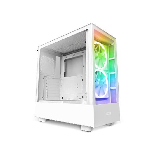 NZXT H5 ELITE ミドルタワー PCケース White フロントガラス
