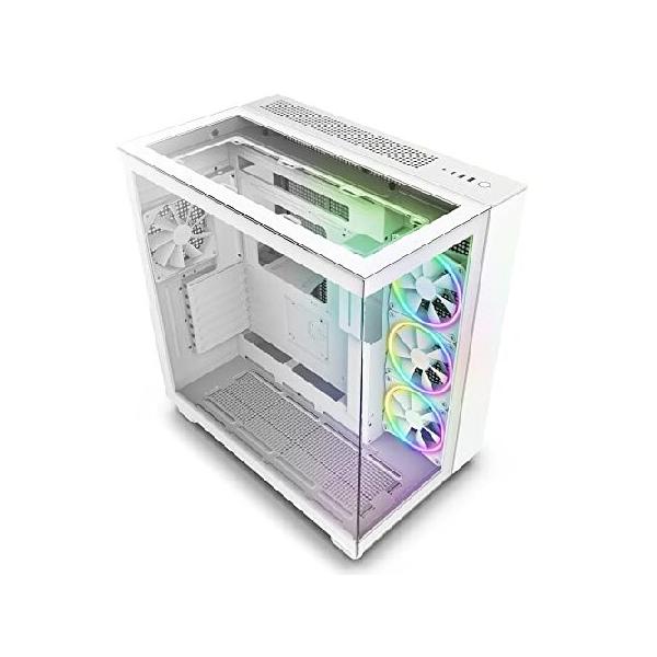 NZXT H9 Elite 2層構造ミドルタワーPCケース 強化ガラスモデル NZXT H9 Flow White 2層構造ミドルタワーPCケース ホワイト｜CM