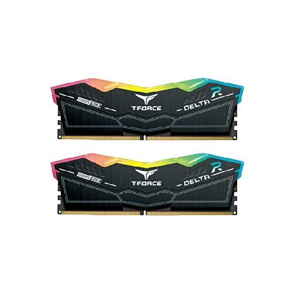 メモリー T-FORCE DELTA DDR5 32GB(16GBx2)6000MHz TEAMGROUP T-Force Delta RGB DDR5 Ram 32GB キット (2x16GB) 6800MHz