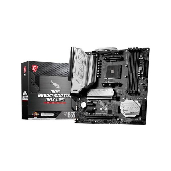 MSI MAG B550M Mortar MAX WiFi Gaming Motherboard (AMD AM4