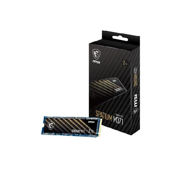 MSI SPATIUM M371 NVMe M.2 2TB 内蔵SSD PCIe Gen3 3D NAND