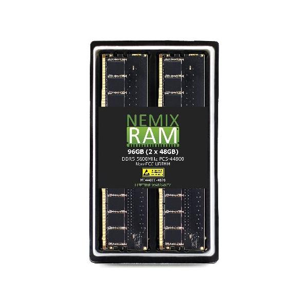 NEMIX RAM 96GB (2X48GB) DDR5 5600MHz PC5-44800 Non-ECC 288