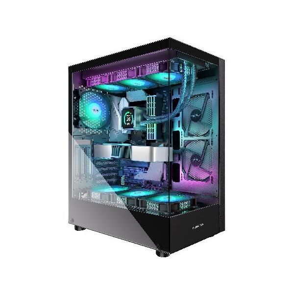 pcケース　atx 650w セット Amazon.co.jp: MUSETEX PC CASE ATX 6 PWM ARGB ファンがプリ
