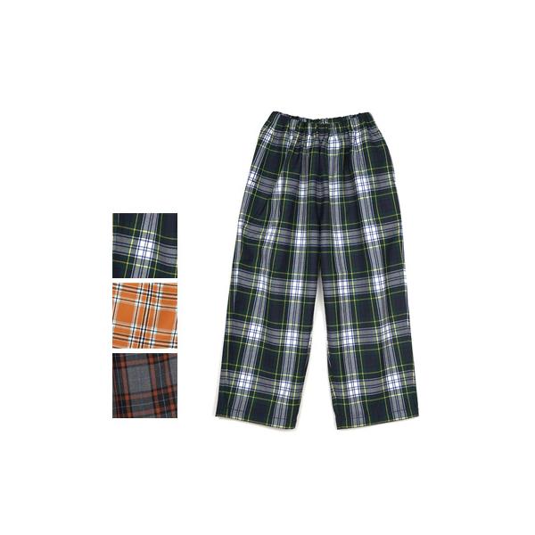 新品★homspun ホームスパン★ウールタータン　ギャザーパンツ homspun（ホームスパン） ウールタータン ギャザーパンツ 3364 : rish