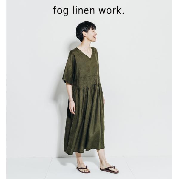 Fog Linen Work フォグリネンワーク Anette Dress Olive アネッテ Vネックワンピース オリーブ Lwa102 870 レディース Buyee Buyee Japanese Proxy Service Buy From Japan Bot Online