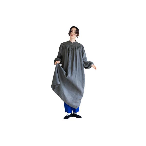 fog linen work（フォグリネンワーク） JEANNE DRESS ACIER ジャンヌ
