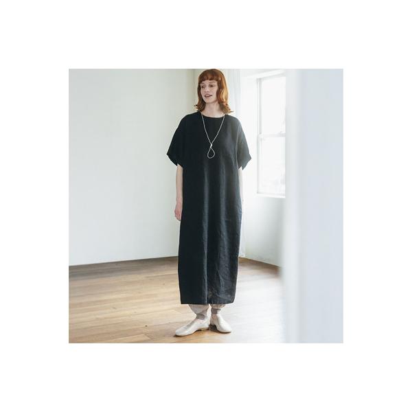 fog linen work（フォグリネンワーク） マーリア ワンピース ブラック