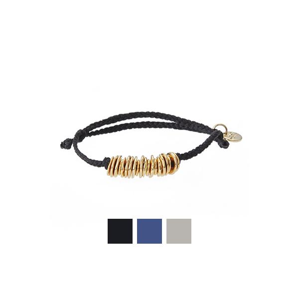 XOLO XOLO(ショロ) Piece Silk Code Bracelet -Gold- ピース シルク