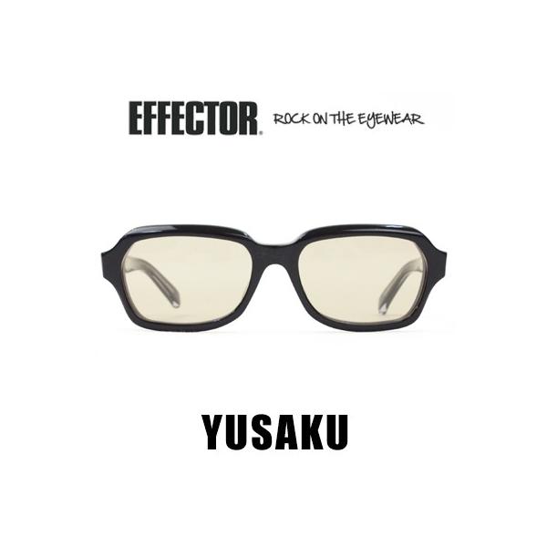EFFECTOR YUSAKU サングラス メガネ 眼鏡 エフェクター ユウサク EFFECTOR エフェクター YUSAKU ユーサク ブラック 松田優作