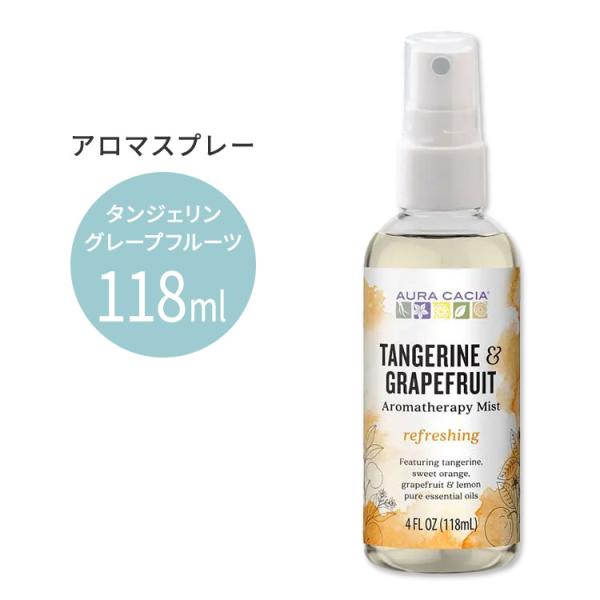 Aura Cacia Aromatherapy Mist Tangerine Grapefruit - 4 fl oz