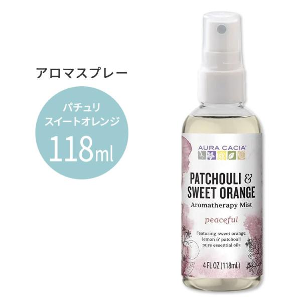 Aura Cacia Peaceful Patchouli/Sweet Orange Aromatherapy Mist 4 oz.