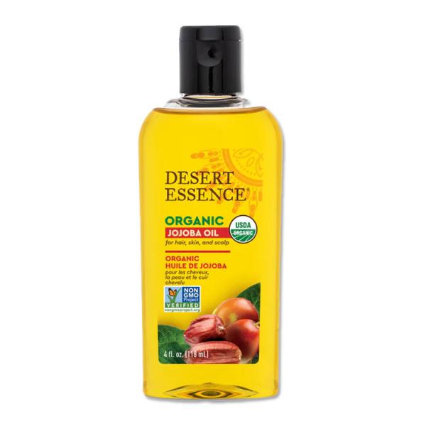 Desert Essence Organic Jojoba Oil, 4 Ounce Bottle