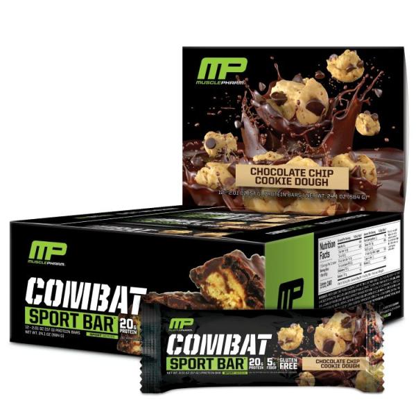 マッスルファーム コンバット スポーツ プロテインバー チョコレートチップ味 12本入り Bar: MusclePharm: Combat: お取り寄せ