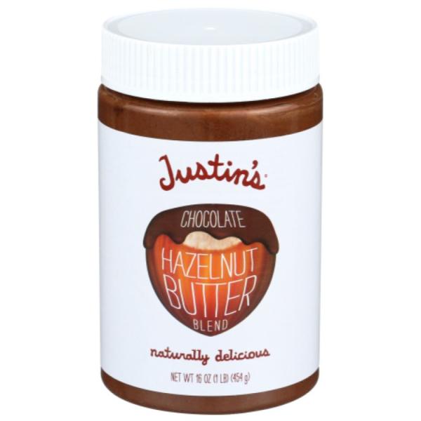 【お取り寄せ商品】[6個セット]ジャスティンズ チョコレートヘーゼルナッツ&アーモンドバター 約453g Justins NUT BUTTER HZLNUT CHOC NTRL 16OZ 6個セット]ジャスティンズ チョコレートヘーゼルナッツ&アーモンド