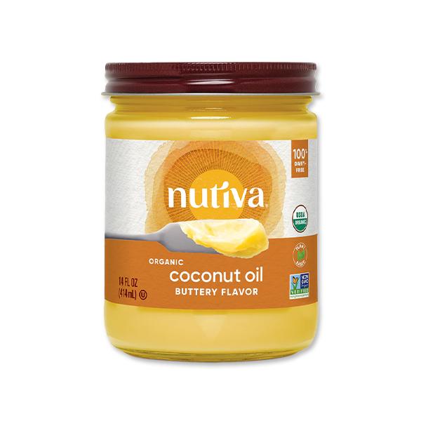 ヌティバ オーガニックココナッツオイル バター風味 414ml ヌティバ オーガニックココナッツオイル バター風味 414ml