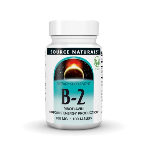 ソースナチュラルズ ビタミンB2 100mg 100粒 Source Naturals Vitamin B-2 100 mg 100 Tablet 【お取り寄せ お取り寄せ