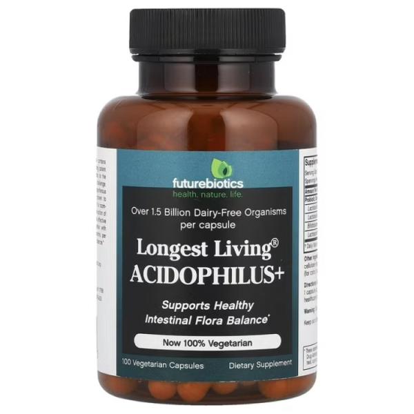 フューチャーバイオティクス ロンゲストリビング アシドフィルス プラス 100カプセル FUTUREBIOTICS Longest Living Acidoph お取り寄せ