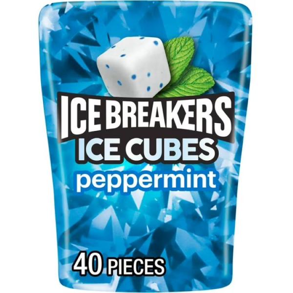アイスブレーカーズ アイスキューブ ペパーミント シュガーフリーガム 40粒 約92g Ice Breakers Ice Cubes Peppermint Fl お取り寄せ