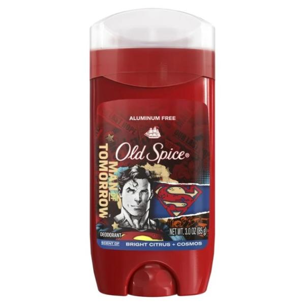オールドスパイスとDCコミックスがコラボした、スーパーマン限定デザインのアルミニウムフリー・デオドラントスティックです。爽やかなシトラスとコスモスの香りが広がり、1日中フレッシュな気分をキープ。スティックタイプでべたつかず、さらっとした使い...