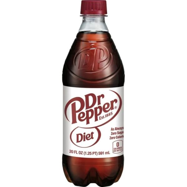 ダイエットドクターペッパー ソーダポップ 591ml ボトル 1本 Diet Dr Pepper Soda Pop, 20 fl oz, Bottle 【お取り お取り寄せ